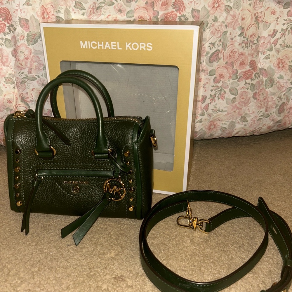 Michael Kors Dark Green Mini Bag